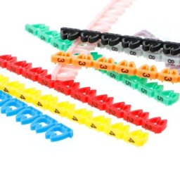 Étiquette de câble numérique colorée 100 pièces/ensemble pour câbles réseau RJ45 RJ11 RJ12 B2RC
