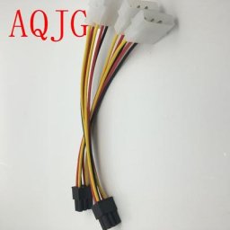 Adaptateur d'alimentation 2 x Molex vers PCI-E haute qualité 4 broches 4 broches 6 broches