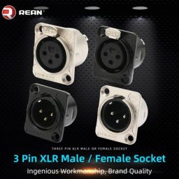 NEUTRIK's REAN-Connecteur XLR Mâle Femelle à 3 Broches Plaqué Or 18 Prise YSBahn YS146