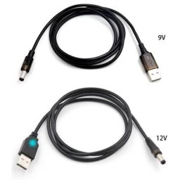 Câble d'alimentation USB pour QC 2.0/3.0 vers Dc 12V/9V Step ettes Tech adaptateur convertisseur
