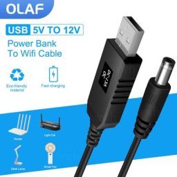 Olaf – câble USB Boost 5V DC à 12V 9V convertisseur élévateur câble adaptateur pour routeur WIFI
