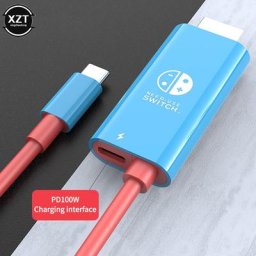 Câble adaptateur de conversion compatible HDMI pour Nintendo Switch USB Type C vers 4K TV