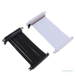 Câble d'extension de carte PCIe 3.0x16 flexible pour connecteur de PC double paupière rallonge de