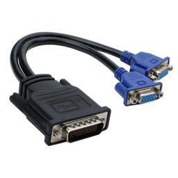 Broche DMS-59 Mâle à 2 VGA Femelle Splitter Adaptateur de Câble Vidéo pour Ordinateur Carte Vidéo