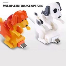 Câble de chargeur rapide portable pour chien joli petit chien sautant câble de données USB pour