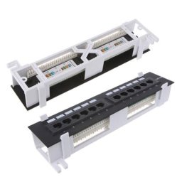 Panneau de raccordement 12 ports CAT5 CAT5E RJ45 support de montage mural pour réseau haute