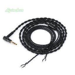 Câble d'écouteurs noir 3.5mm bricolage réparation de casque d'écoute remplacement de fil de