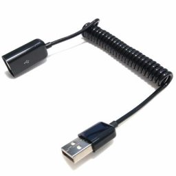 Adaptateur de câble USB 2.0 mâle à femelle rallonge enroulée à ressort connecteur diviseur de
