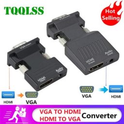 Adaptateur convertisseur VGA vers HDMI 1080P pour PC portable vers projecteur HDTV Audio vidéo