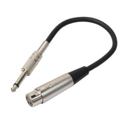 Câble audio professionnel pour micro adaptateur jack 1/4mm/6.35mm à 3 broches XLR mâle femelle