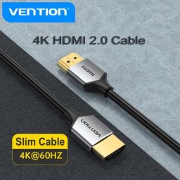 Vention-Câble HDMI fin mâle vers mâle 4K 2.0 pour PS4 Apple TV boîtier de commutation 60Hz