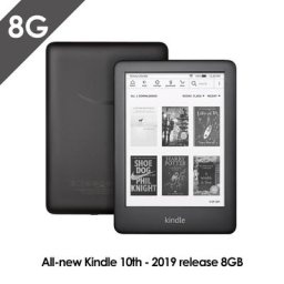 Kindle Black-Liseuse électronique avec écran de 6 pouces Wi-Fi 8 Go version 2019 avec éclairage