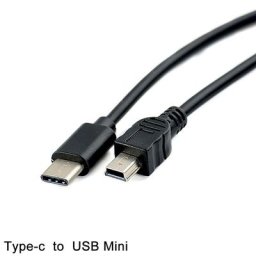 Câble adaptateur USB type-c vers Mini USB USB-C mâle vers Mini-B mâle pour Macbook 30cm câble de