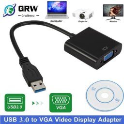 Adaptateur d'affichage vidéo USB 3.0 vers VGA 1080P câble convertisseur externe multi-affichage