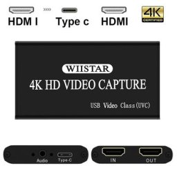 Wiistar – carte d'acquisition pour enregistrement vidéo en Streaming en direct USB 1080 HDMI 4K