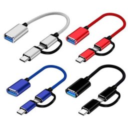 Câble de transfert de données Micro Type-C vers USB femelle convertisseur universel utilisé pour