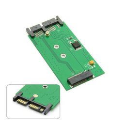 Adaptateur M.2 NGFF SSD à 1.8 Micro SATA 7 + 9 16 broches cartes Mini PCIE 2 voies pour E431 E531