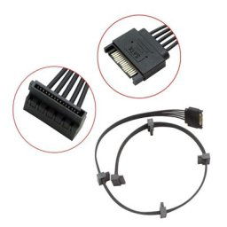 Câble d'alimentation pour disque dur 15 broches cordon d'alimentation séparateur 1 à 3/4/5 30CM