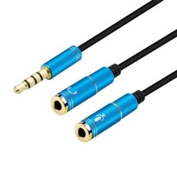 Câble Aux pour Microphone 3.5mm 1 mâle 2 câbles d'extension adaptateur Audio Mobile