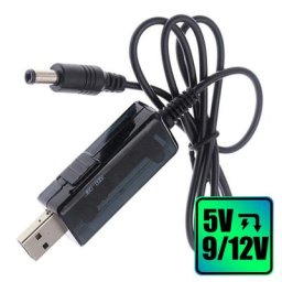Câble USB 5V à 9V 12V DC alimentation d'appoint pour routeur WiFi tension réglable affichage