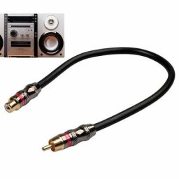 Câble d'extension Phono 1 femelle vers 1 mâle 0.3m/1ft cordon Audio-vidéo pour lecteurs DVD