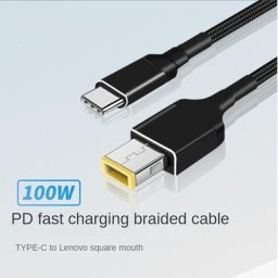 Convertisseur de prise USB Type C vers prise mâle carrée chargeur PD rapide câble de charge CC