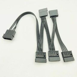 Molex – câble d'alimentation pour disque dur SATA 15 broches 60CM 4pin IDE 1 à 5 sata cordon
