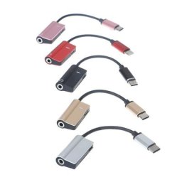 Câble audio USB Type C vers prise jack 3.5mm adaptateur 2 en 1 pour charge de téléphone portable