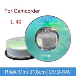 1Pcs/4Pcs/10Pcs Ritek Mini 3 ""(8cm) DVD-RW Réinscriptible Disque 1.4G 30Min Disque Vierge Pour Vidéo