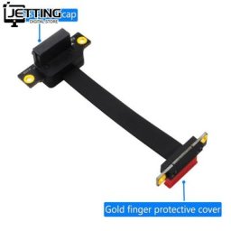 Câble d'extension bronchto à angle droit pour touristes résistant à 90 degrés PCIe 3.0 8G/bps
