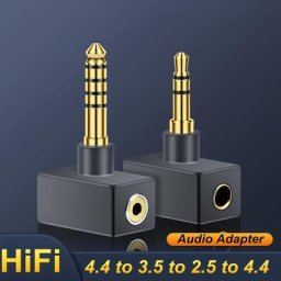 Adaptateur d'écouteurs mâle-femelle plaqué or adaptateur de casque 2.5mm 3.5mm 4.4mm convertisseur