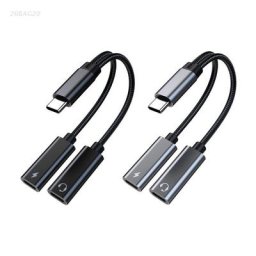 Séparateur USB C 2 en 1 adaptateur de charge Audio prise casque 60W PD câble de charge rapide