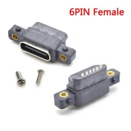 Connecteur DIP SMD avec trou de vis pour conception de PCB prise femelle port de charge rapide à