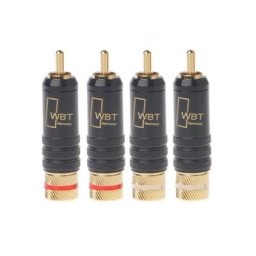 4 pièces WBT-0144 plaqué or RCA prise serrure à souder o/vidéo bouchons connecteur