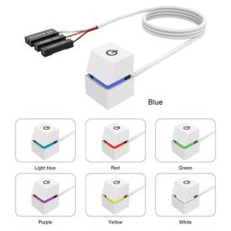 Lumières LED colorées 2m/4m interrupteur de bureau d'ordinateur carte mère de PC bouton