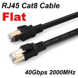 40gbps 2000MHz Plat Lan Ethernet Cat 8 RJ45 Cat8 Câble Plaqué Or rj45 Réseau Cordon Câble Pour