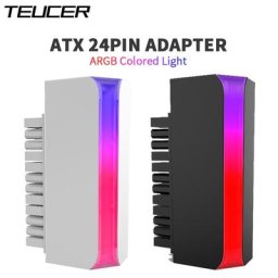 TEUCER-Adaptateur ARGB AD-24 ATX 24 broches câble d'alimentation résistant 90 accessoire de