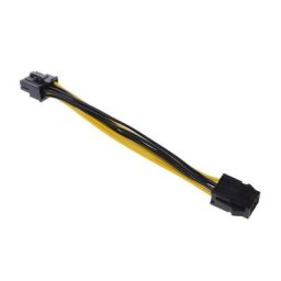 Câble adaptateur d'alimentation de carte vidéo PCI Express PCI-E 6 broches femelle à 8 broches mâle