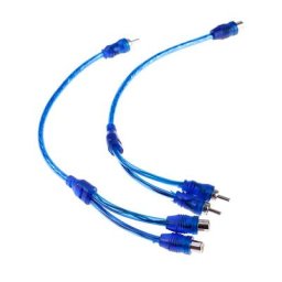 Connecteur de câble adaptateur Y audio évité répartiteur RCA 600 vers mâle 1 pièce