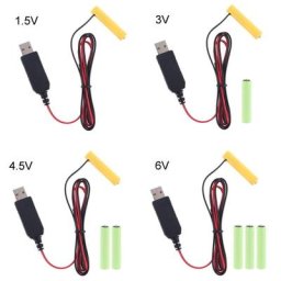 Câble ue éliminateur AAA pour clavier de lampe frontale de jouet télécommande