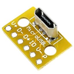 Adaptateur de carte PCB Micro USB 180 degrés Kits de remplacement de connecteur à souder