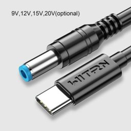 Câble d'alimentation USB C PD vers 9V 12V 15V 20V 5.5x2.5mm pour routeur ordinateur portable