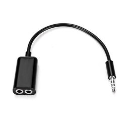 Adaptateur séparateur audio pour écouteurs câble audio prise casque écouteur sauna 1 mâle à 2