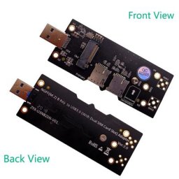 Adaptateur NGFF(M.2) vers USB 3.0 avec double emplacement pour carte SIM NANO Module 3G/4G/5G