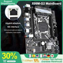 Carte mère d'ordinateur X99M-G2 4 mémoire MATX de carte mère de PC de bureau DDR4 128GB gigabit