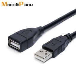 Câble d'extension USB 2.0 mâle vers femelle arc-en-ciel pour ordinateur portable clavier
