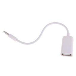 Convertisseur audio USB femelle vers AUX mâle prise jack adaptateur câble de données 3.5mm