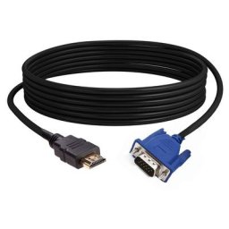 3/10M compatibles HDMI Câble Compatibles HDMI Vers VGA HD Avec Câble Adaptateur Audio compatibles