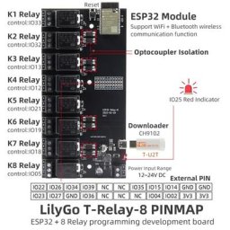 ESP32 8 Channel Replay T-Replay Programming Wireless Module H561/ H561+Q320