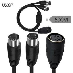 Acarity I DIN 5Pin Splitter Y Adaptateur Câble Acarity I 5 Pin Femelle à double 2 x DIN-5PIN Mâle
